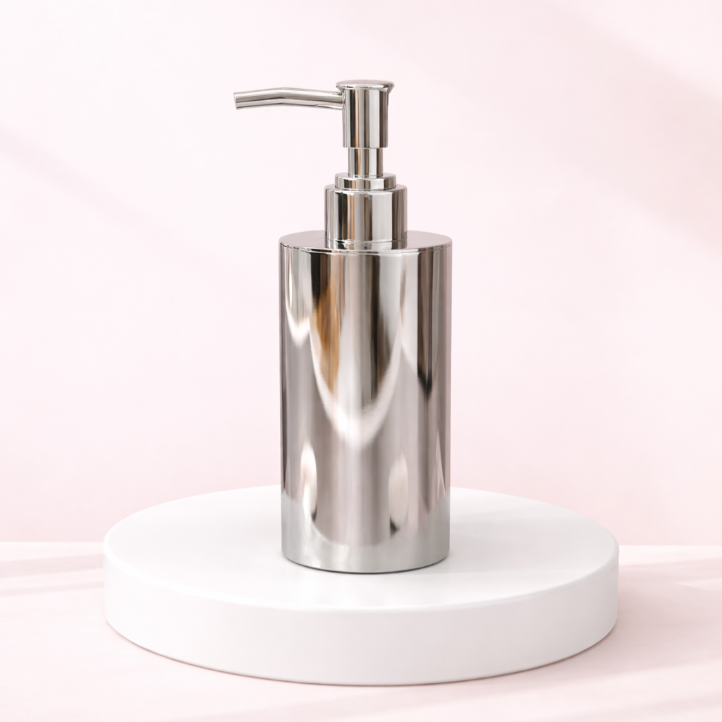Premium Chrome Finish Luxury Wall Mount Soap Dispenser – Stainless Steel, Anti-Rust, Easy Refill – Bathroom/Hotel/Office/School Use