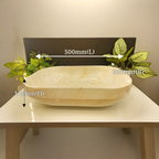 Premium Beige Finish Wall Mounted Stainless Steel Vanity SS304 (24x18.5 inch) "Complete Set"
