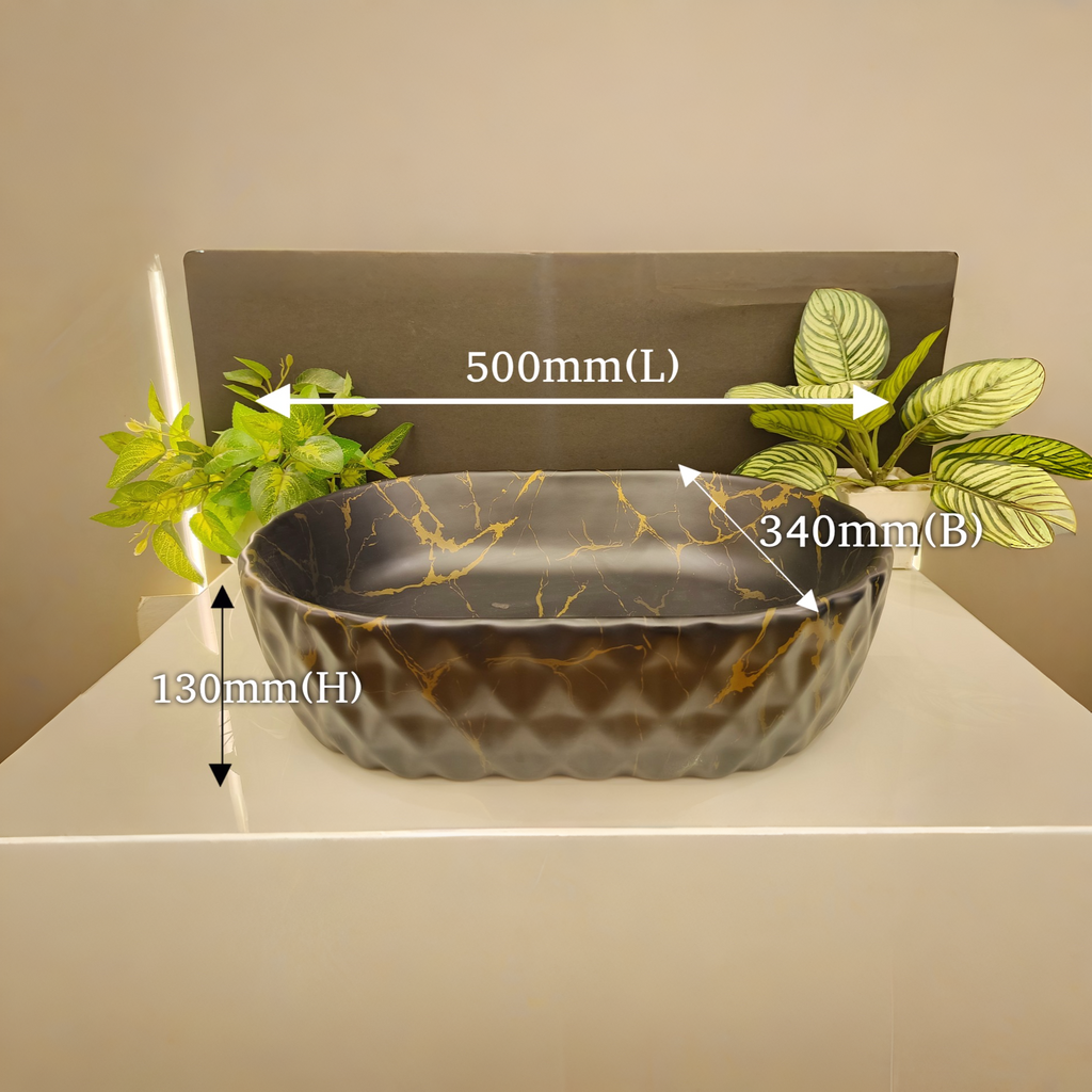 Sand Grey with CNC pattern, Wall Mounted Stainless Steel Vanity SS304 (24x18.5 inch) "Complete Set"