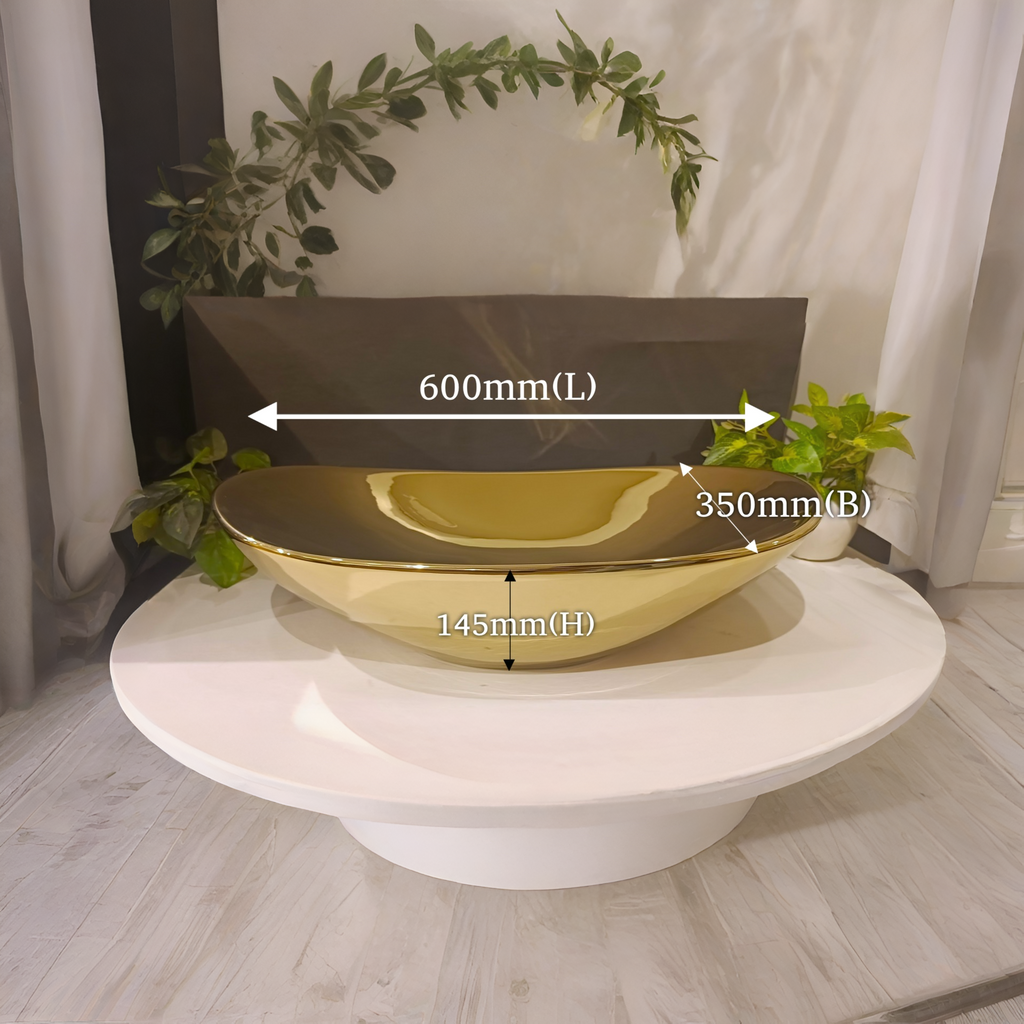 Black Mirror Gloss Finish Wall Mounted Stainless Steel Vanity with Rose Gold detailing SS304 (32x18.5 inch) "Complete Set"