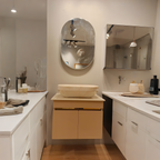 Premium Beige Finish Wall Mounted Stainless Steel Vanity SS304 (24x18.5 inch) "Complete Set"