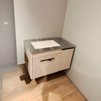 Premium Beige Finish Wall Mounted Stainless Steel Vanity SS304 (32x19 inch) "Complete Set"