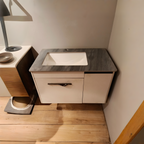 Premium Beige Finish Wall Mounted Stainless Steel Vanity SS304 (32x19 inch) "Complete Set"