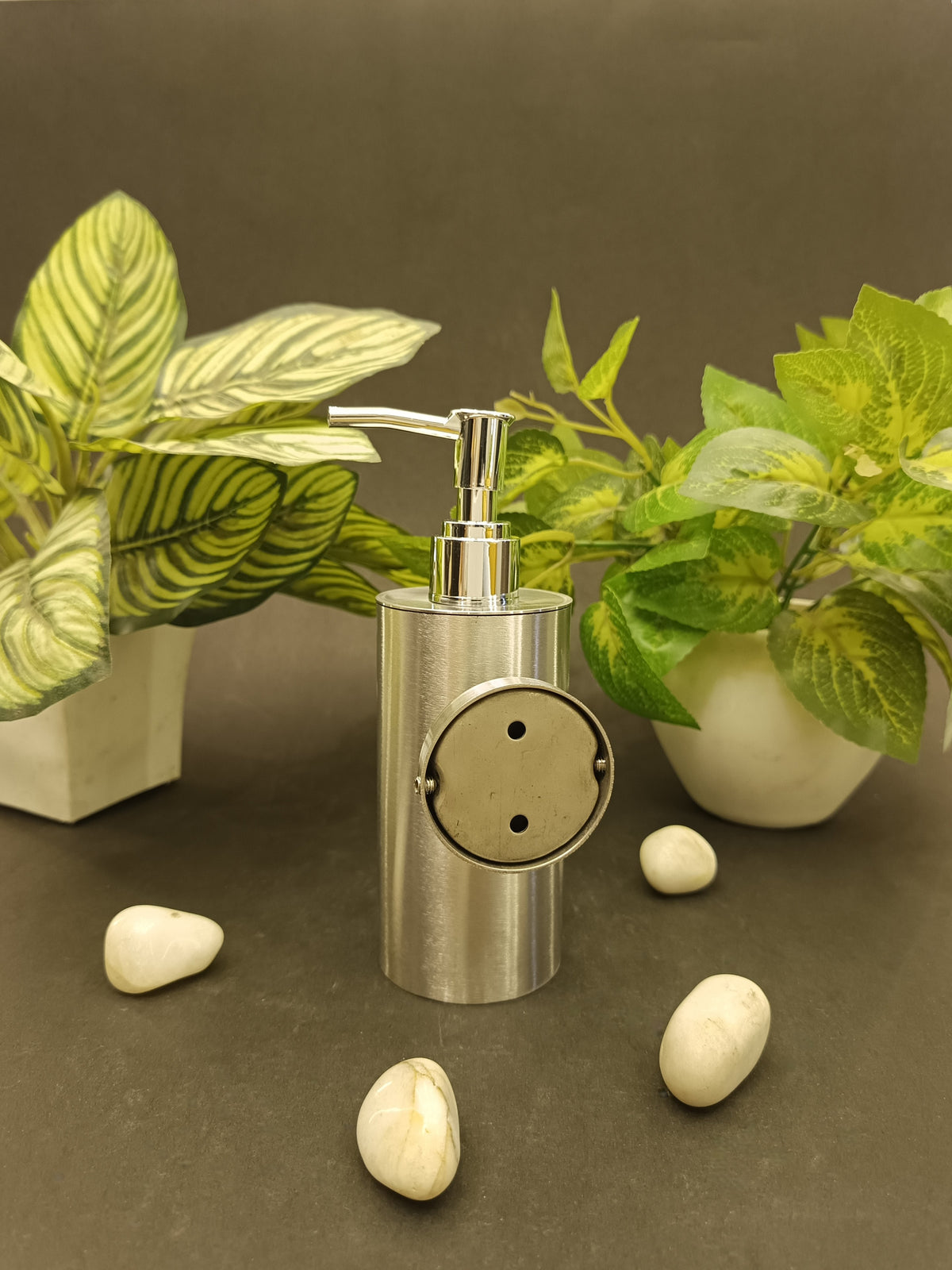 Satin Matt Finish Luxury Wall Mount Soap Dispenser – Stainless Steel, Anti-Rust, Easy Refill – Bathroom/Hotel/Office/School Use