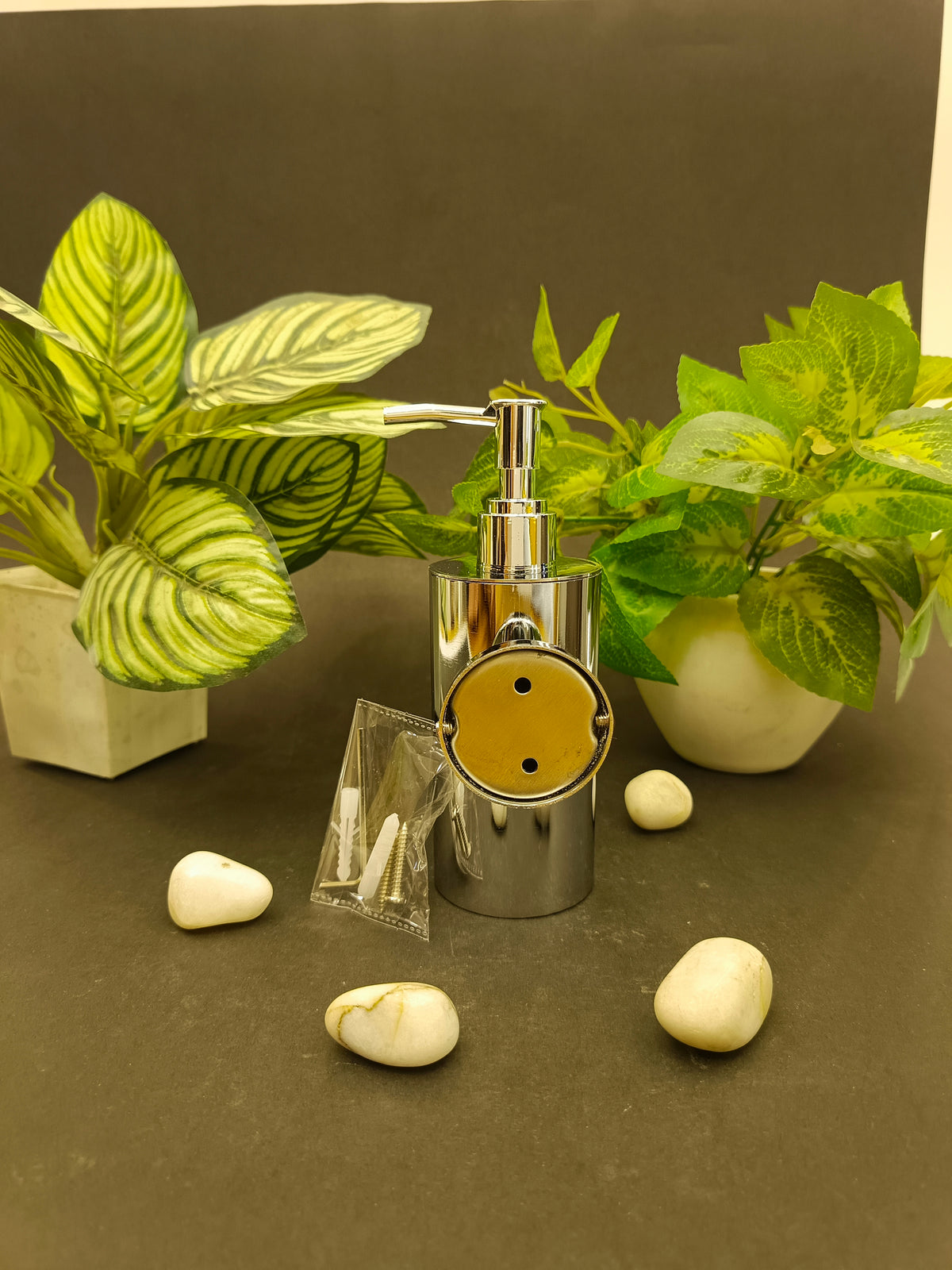 Premium Chrome Finish Luxury Wall Mount Soap Dispenser – Stainless Steel, Anti-Rust, Easy Refill – Bathroom/Hotel/Office/School Use