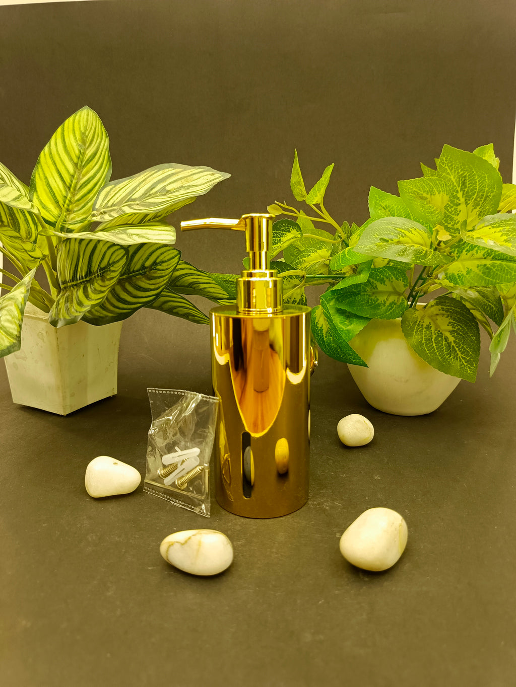 Premium Rose Finish Luxury Wall Mount Soap Dispenser – Stainless Steel, Anti-Rust, Easy Refill – Bathroom/Hotel/Office/School Use – Rose Gold Finish