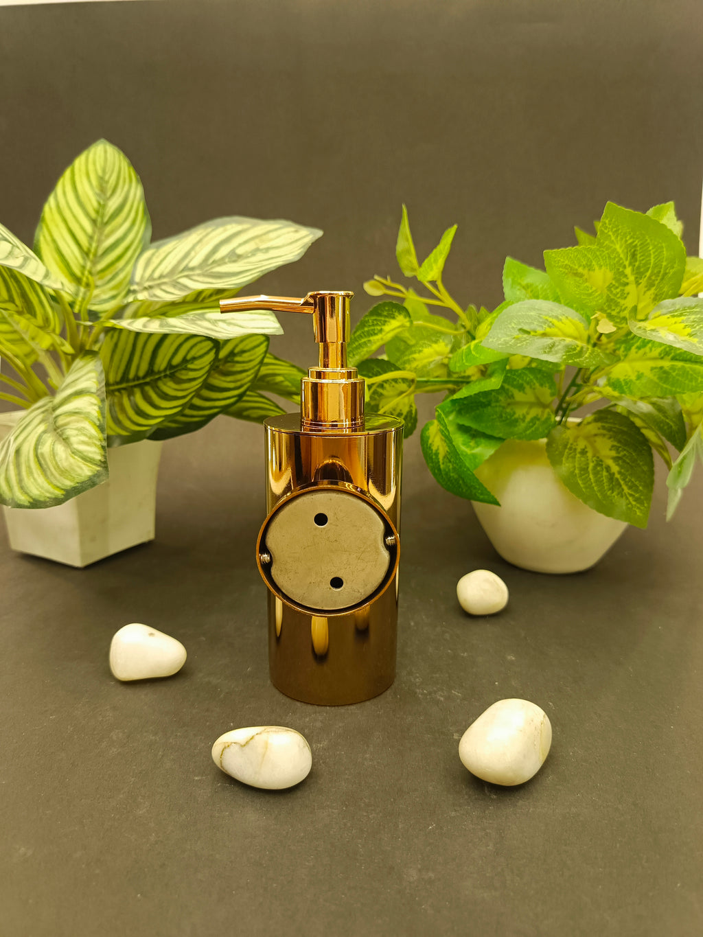 Premium Gold Finish Wall Mount Soap Dispenser – Stainless Steel, Anti-Rust, Easy Refill – Bathroom/Hotel/Office/School Use