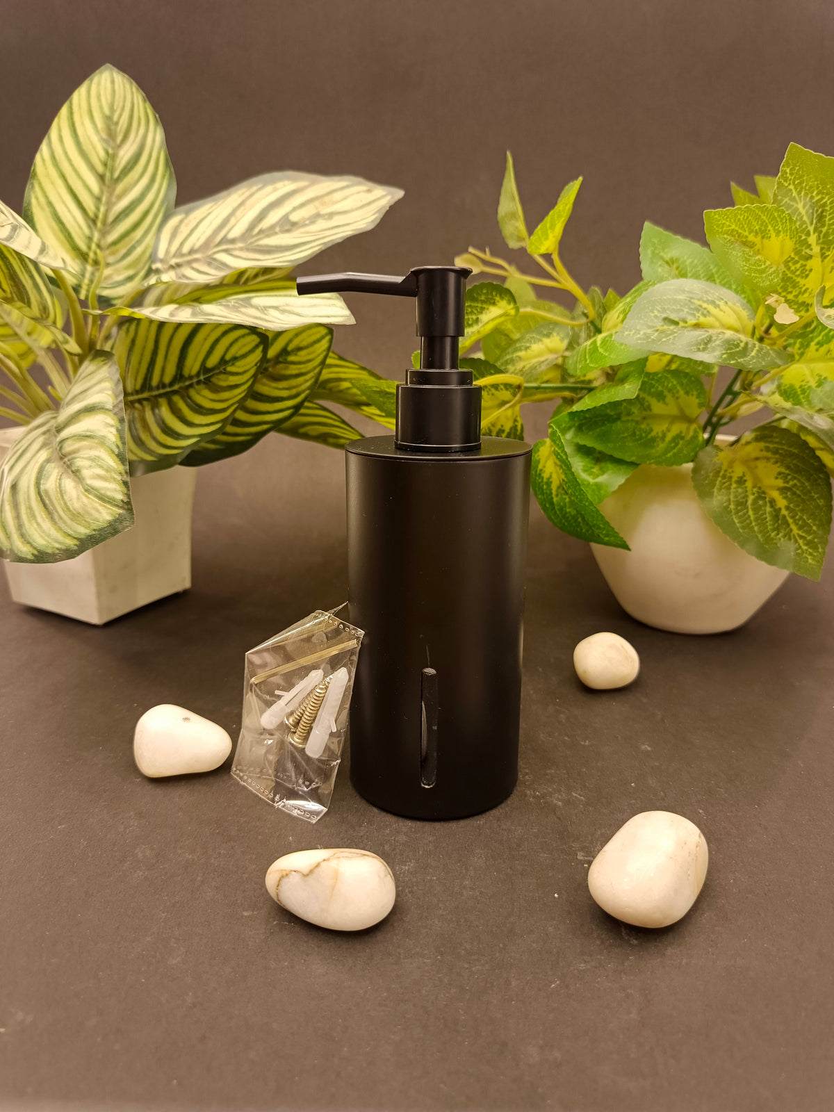 Premium Matt Black Finish Luxury Wall Mount Soap Dispenser – Stainless Steel, Anti-Rust, Easy Refill – Bathroom/Hotel/Office/School Use